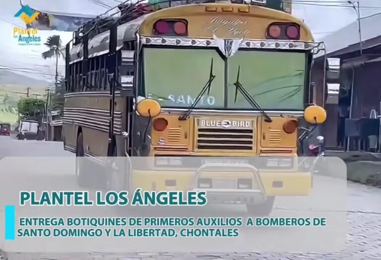 Entrega de Botiquines a Delegación de Bomberos de Santo Domingo y La Libertad, Chontales